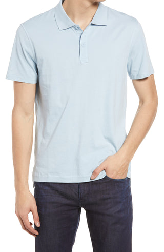 Camisa polo de algodão ATM Anthony Thomas Melillo Jersey azul tamanho GG