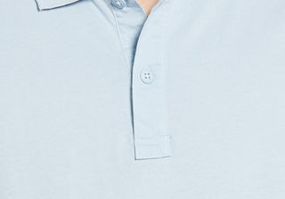 Camisa polo de algodão ATM Anthony Thomas Melillo Jersey azul tamanho GG