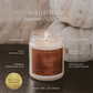 Favorite Sweater Soy Candle - Patterned 9 oz - Clear Jar (Cashmere and Vanilla)