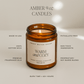 Hello Fall Soy Candle - Amber Jar - 9 oz