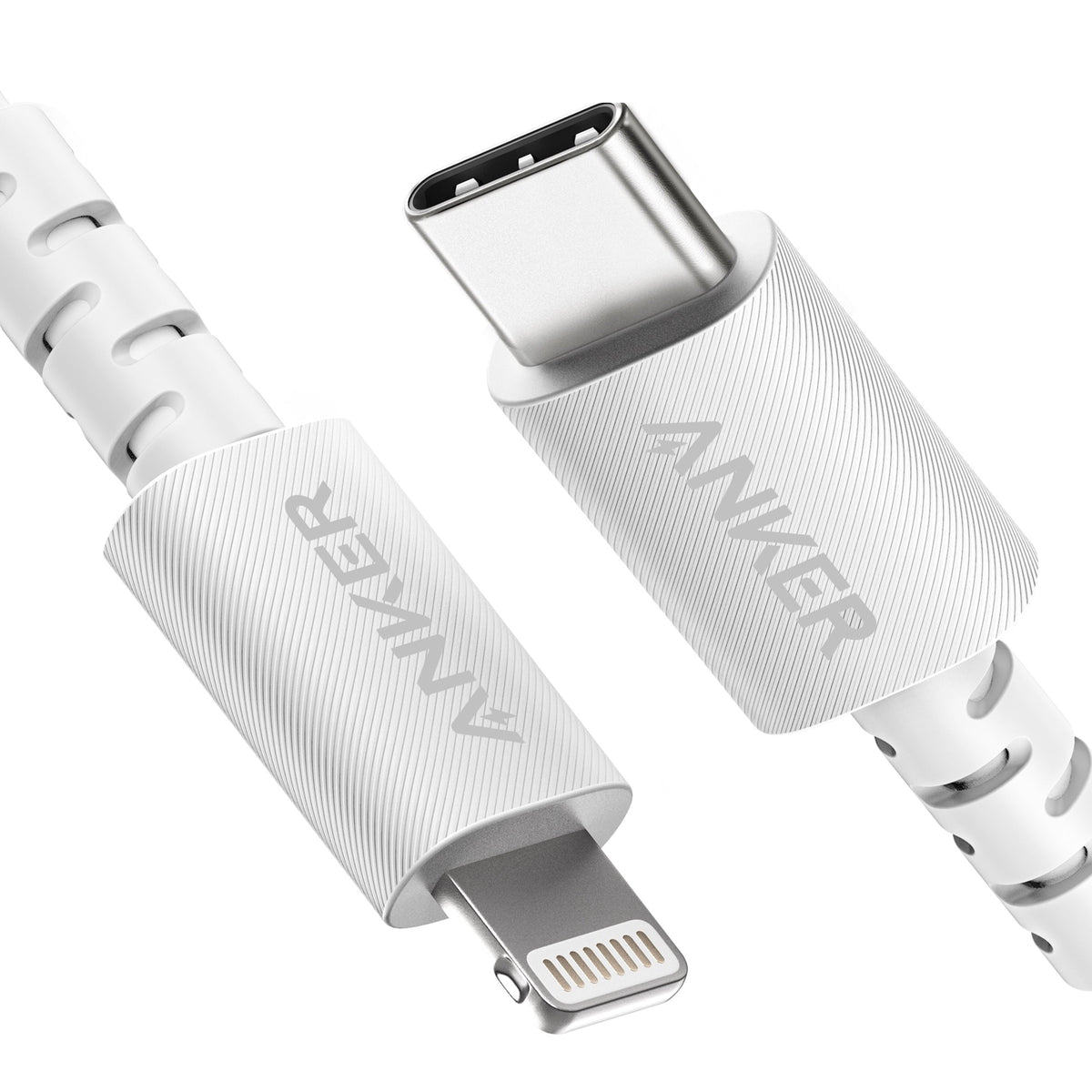 Cabo Anker PowerLine Select + USB-C com conector Lightning de 1,8 m, certificado Apple MFi - Branco
