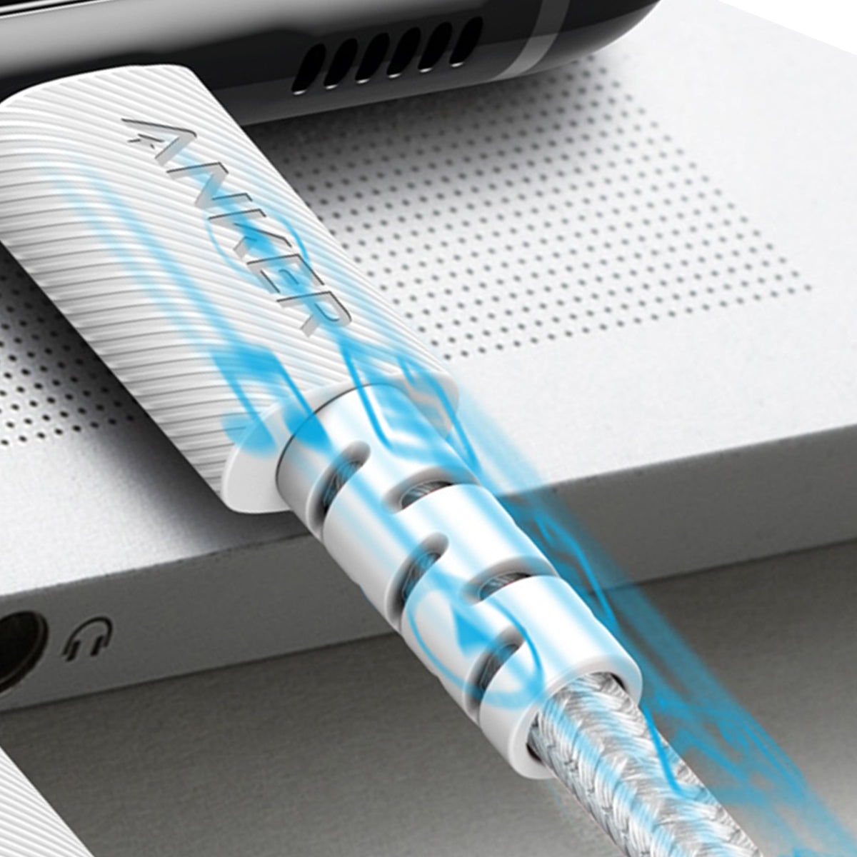 Cabo Anker PowerLine Select + USB-C com conector Lightning de 1,8 m, certificado Apple MFi - Branco