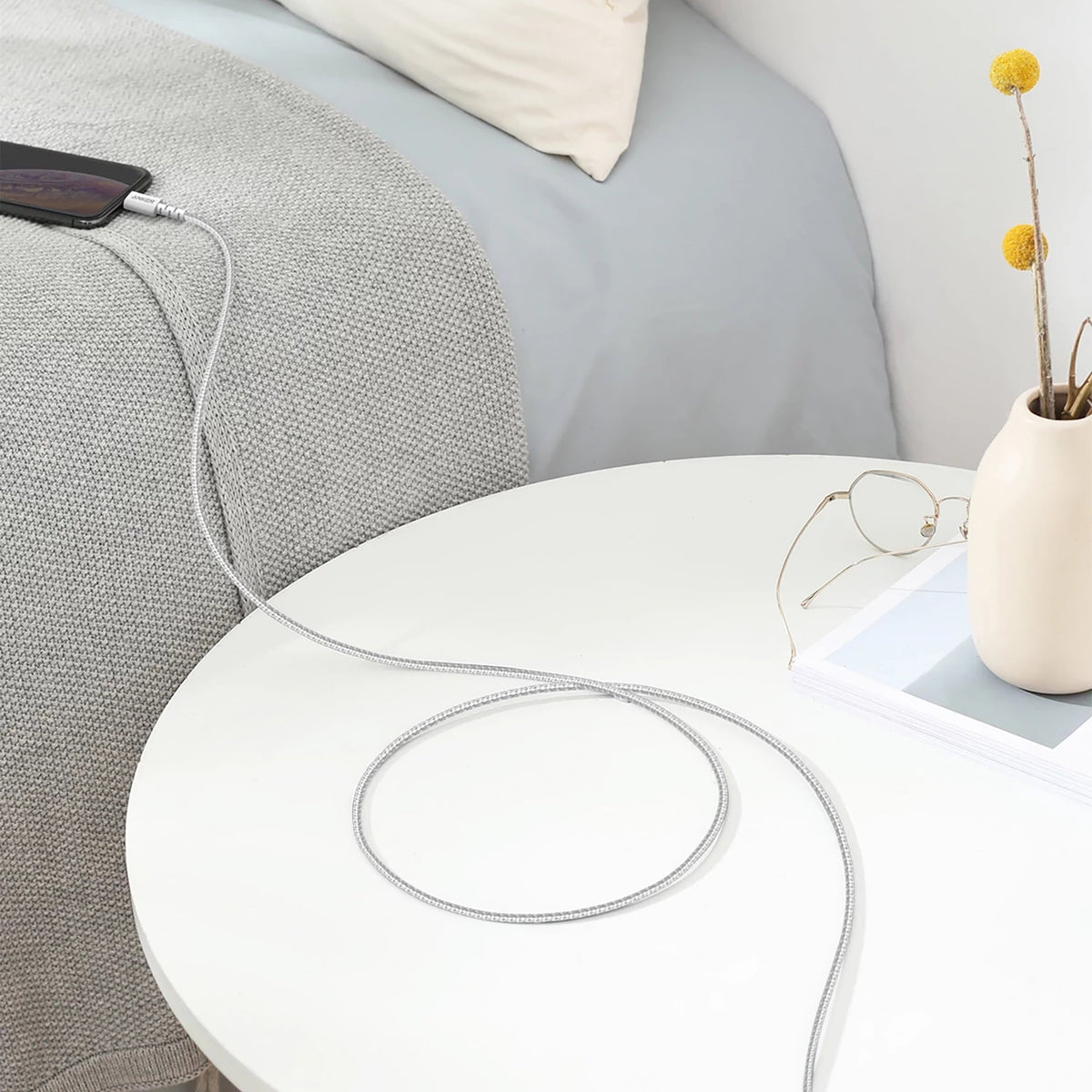 Cabo Anker PowerLine Select + USB-C com conector Lightning de 1,8 m, certificado Apple MFi - Branco