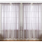Pacote com 4 unidades da J&amp;V TEXTILES: Painéis de cortina transparentes sólidos