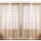 Pacote com 4 unidades da J&amp;V TEXTILES: Painéis de cortina transparentes sólidos