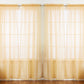 Pacote com 4 unidades da J&amp;V TEXTILES: Painéis de cortina transparentes sólidos