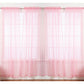Pacote com 4 unidades da J&amp;V TEXTILES: Painéis de cortina transparentes sólidos