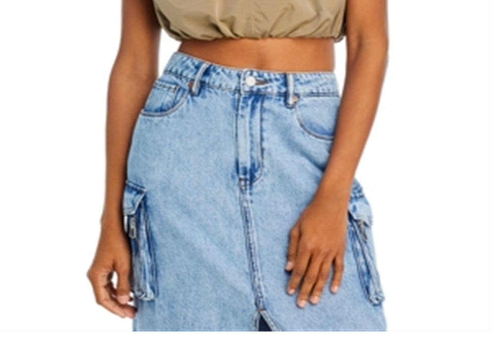 Blusa curta sem mangas com estampa de balão e labrador cinza cáqui