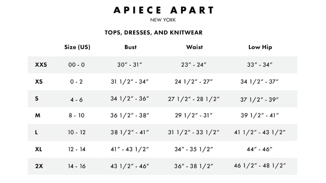 Apiece Apart - Trini 3/4 Sleeve Top