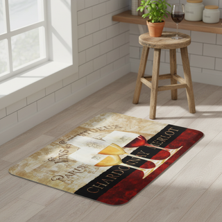 Tapetes de cozinha antifadiga Paris Wine