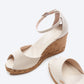 Aiguafreda Canvas Espadrille Sandal Wedges