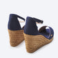 Aiguafreda Canvas Espadrille Sandal Wedges