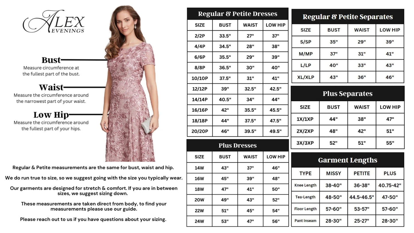 Alex Evenings - Metallic Lace Neckline Gathered Side Mesh Gown