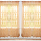 Pacote com 4 unidades da J&amp;V TEXTILES: Painéis de cortina transparentes sólidos