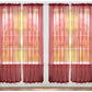 Pacote com 4 unidades da J&amp;V TEXTILES: Painéis de cortina transparentes sólidos