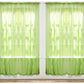 Pacote com 4 unidades da J&amp;V TEXTILES: Painéis de cortina transparentes sólidos