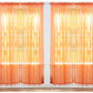 Pacote com 4 unidades da J&amp;V TEXTILES: Painéis de cortina transparentes sólidos