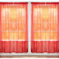 Pacote com 4 unidades da J&amp;V TEXTILES: Painéis de cortina transparentes sólidos