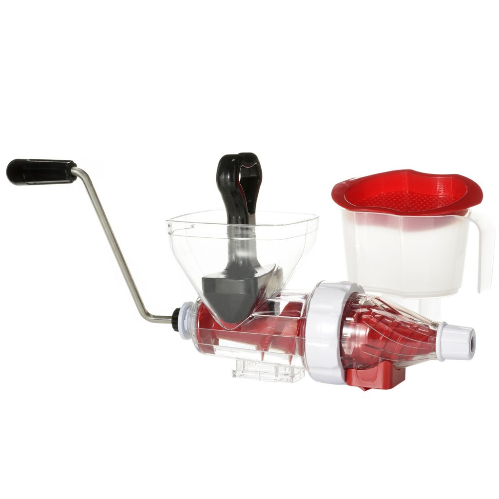 Cook's Companion Manual Slow Juicer Attachment Set for Drum Grater