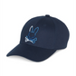 Boné de beisebol Psycho Bunny Calle Azul-marinho