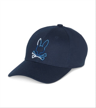 Boné de beisebol Psycho Bunny Calle Azul-marinho