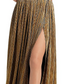Vestido sem alças metálico Florence, dourado, tamanho M