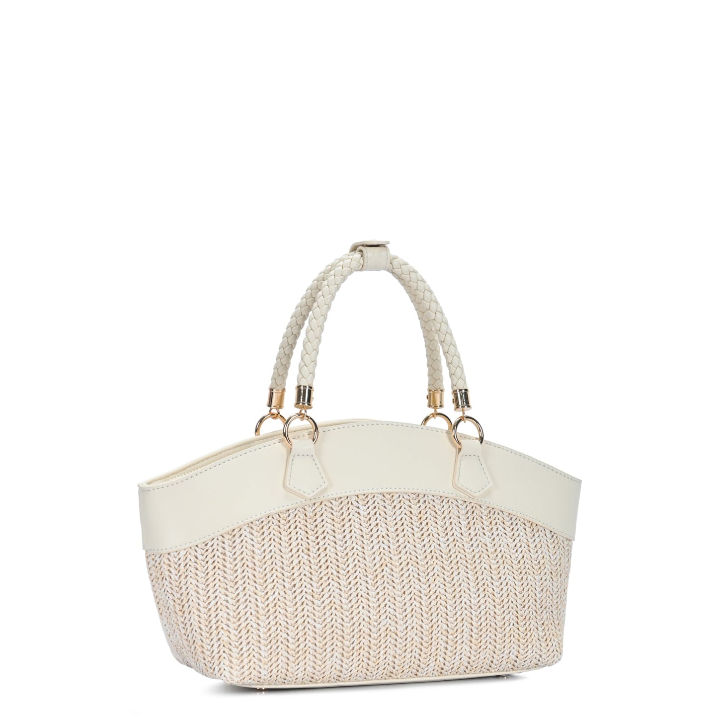 Nora Straw Winged Satchel