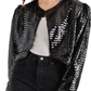 Steve Madden Juliet Cropped Piano Lantejoulas Bolero Preto