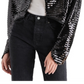 Steve Madden Juliet Cropped Piano Lantejoulas Bolero Preto