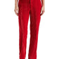 Calça Steve Madden Mercer Crushed Velvet Vermelha
