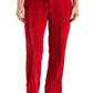 Calça Steve Madden Mercer Crushed Velvet Vermelha