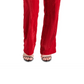 Calça Steve Madden Mercer Crushed Velvet Vermelha