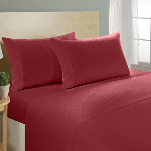 Conjunto de 4 peças: Lençóis luxuosos de bolso profundo 100% algodão egípcio de 1000 fios