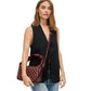 Urban Expressions Lennox Studded Faux Leather Convertible Hobo Bag