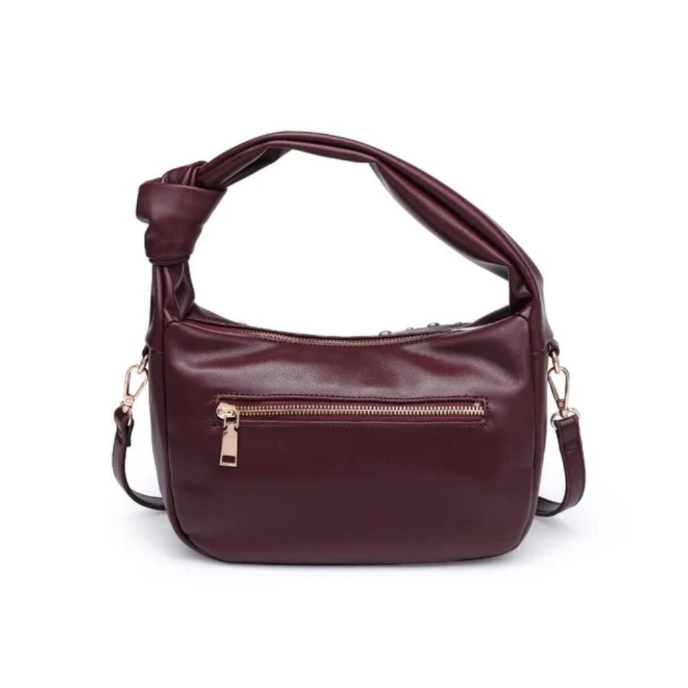 Urban Expressions Lennox Studded Faux Leather Convertible Hobo Bag