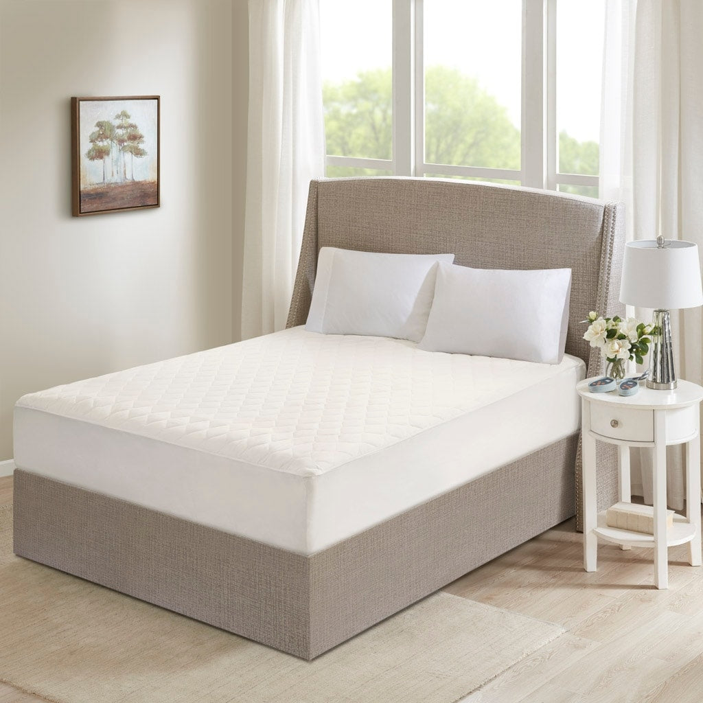 Beautyrest Cotton Deep Pocket Heated Mattress Pad White