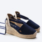 Bisbe Canvas Espadrille Platform Wedges