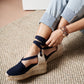 Bisbe Canvas Espadrille Platform Wedges