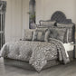 J Queen New York Bolero Silver Comforter Set