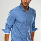 Swiss Check Long Sleeve Tech Shirt - Blue