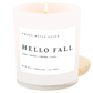 Hello Fall Soy Candle - White Jar - 11 oz