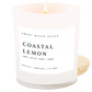 Coastal Lemon Soy Candle - White Jar - 11 oz