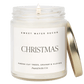 Christmas Soy Candle - Clear Jar - 9 oz