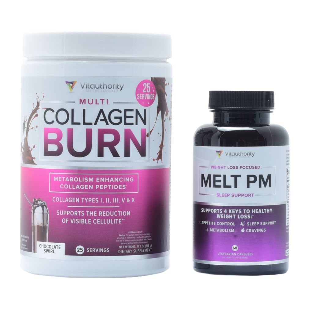 Vitauthority Multi-Collagen Burn w/ Melt PM Duo