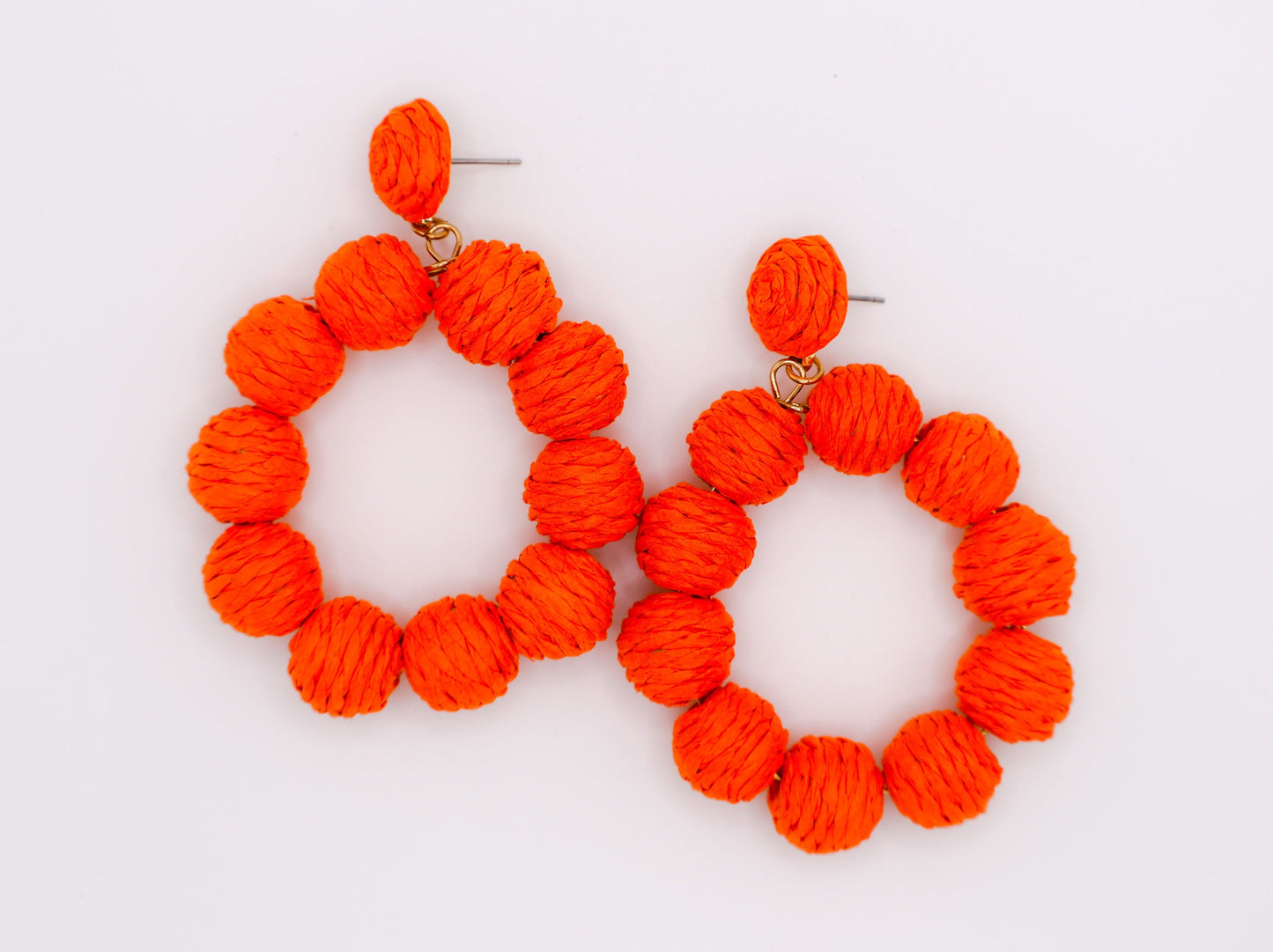 Brincos de argola com pôr do sol tropical – Brincos coloridos e chamativos