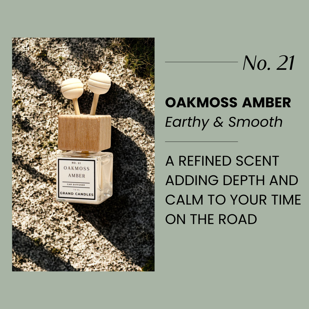 Oakmoss + Amber Car Diffuser