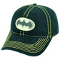 DC Comics Batman Juniors Rhinestone Girls Black Garment Wash Hat Cap