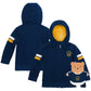 Cubcoats Transforming 2 em 1 unissex infantil LA Galaxy com capuz e pelúcia macia azul