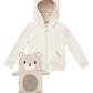 Cubcoats Kids Transforming 2 em 1 Bori Zip up Unissex Marrom
