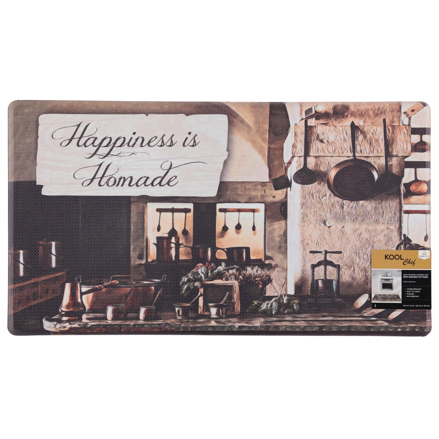 Tapete de cozinha antifadiga ''Happiness'' - 2 tamanhos! 